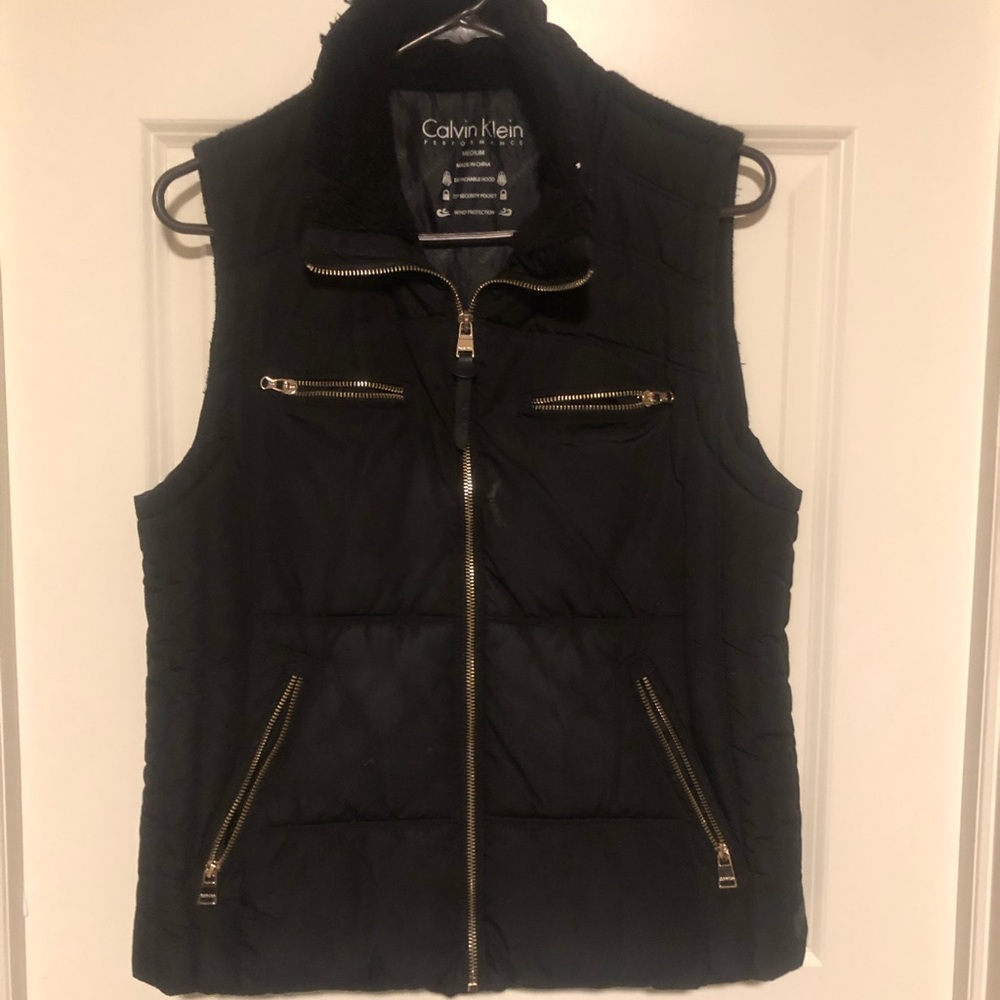Calvin Klein black and gold vest